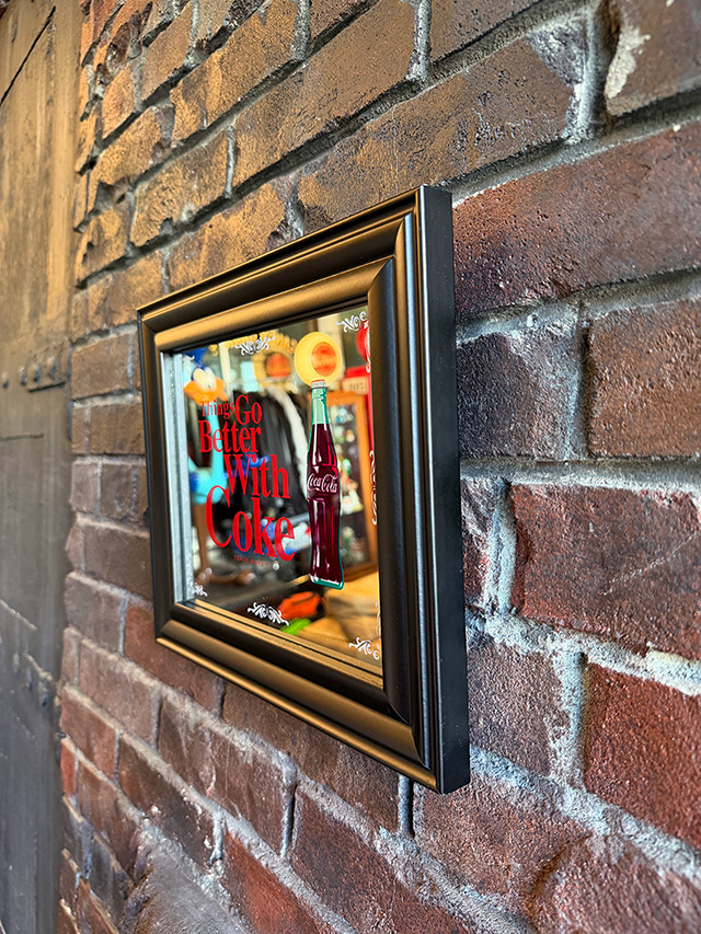 1980's Coca-Cola 当時物 ビンテージ パブミラー 広告プレート Coca