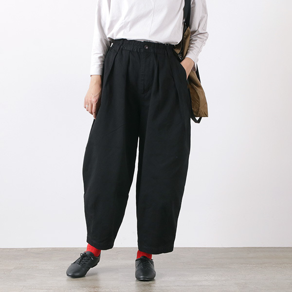 HARVESTY（ハーベスティ） コットンチノ サーカスパンツ / メンズ