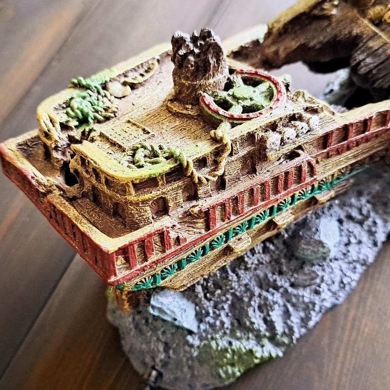 アクアネル アクアリウムオーナメント 沈没船 AQ-027 飾り オブジェ