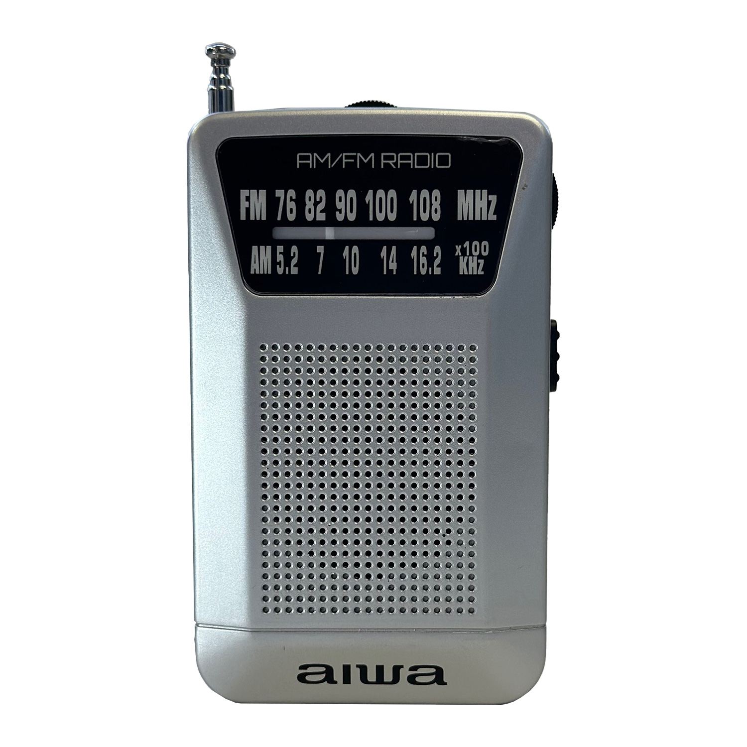 とうしょう aiwa AM FM ポケットラジオ イヤホン付 スピーカー内蔵 74g