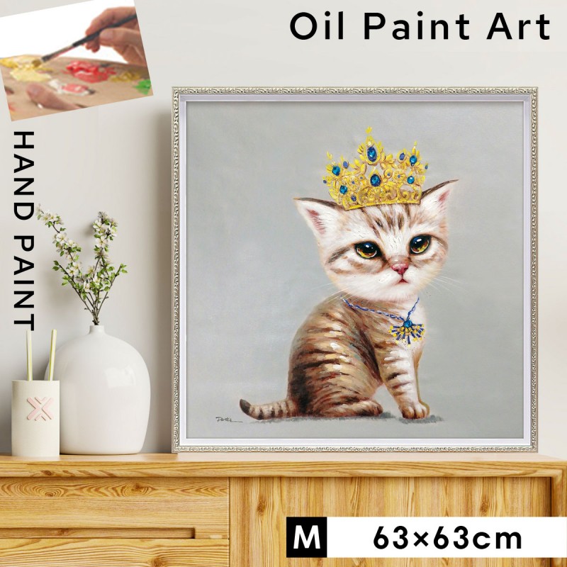 絵画 オイルペイントアート ベストフレンド 油絵 犬 猫 ダルメシアン