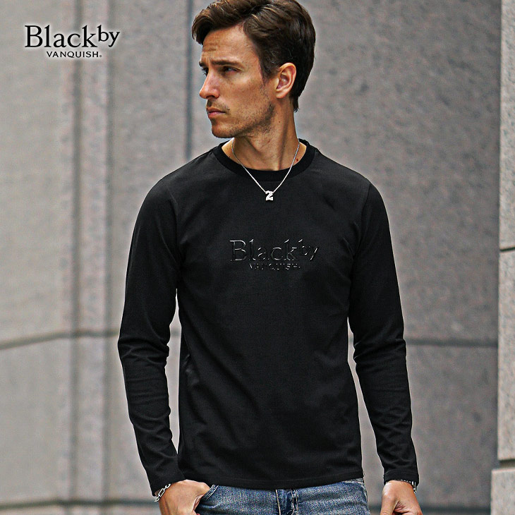 BLACK by VANQUISH（ブラックバイバンキッシュ） クルーネック Tシャツ