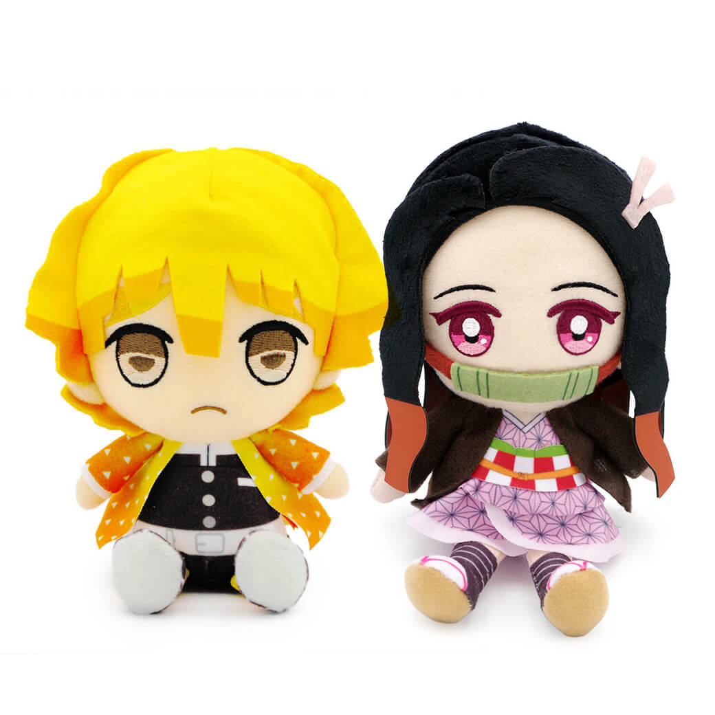 ぬいぐるみ「鬼滅の刃 Chibiぬいぐるみ ペアセット」 (電報なし) 炭