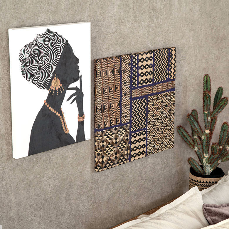 アートパネル ネイティブ柄 キャンパス 幅50cm 高さ50cm 正方形
