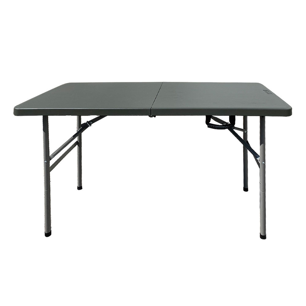 アウトドアテーブル 折りたたみ 4人掛 プラスチック スチール ブラック