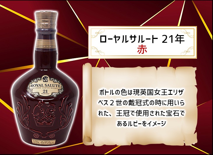 8日(日)限定店内全品+3% ロイヤルサルート 21年 赤ボトル 700ml ブレン