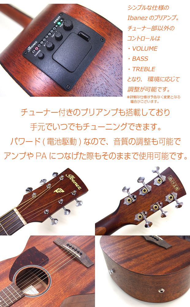Ibanez（アイバニーズ） エレアコ 初心者セット PN12MHE 17点 入門