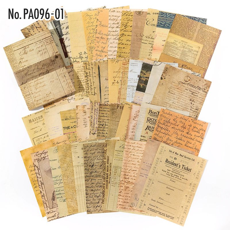 コラージュ 素材 デザイン ペーパー ジャンクジャーナル アンティーク