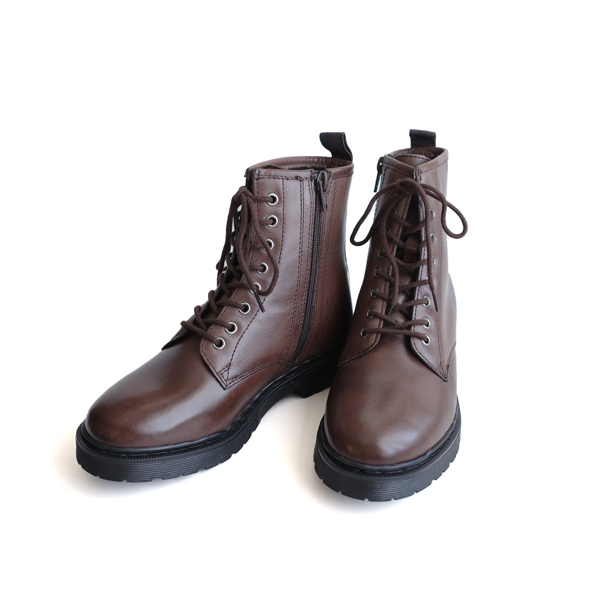 ショートブーツ 本革 レディース 編み上げ 痛くない 歩きやすい 牛革