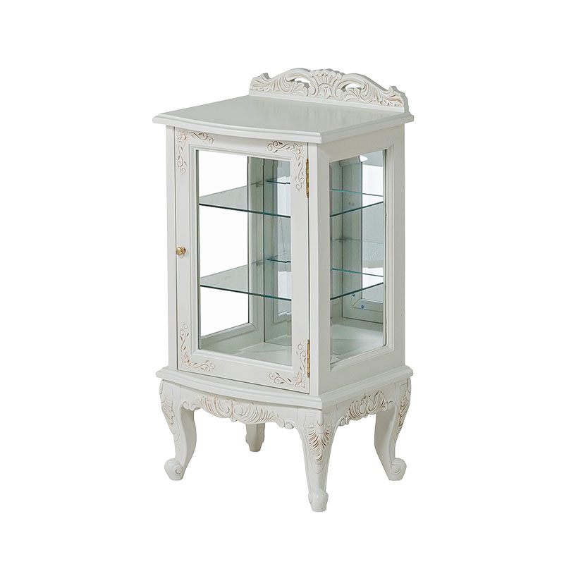 MINT アンティーク調ガラスキャビネット 猫脚プリンセスシリーズ