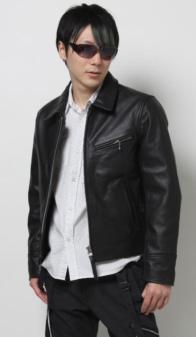 フリーダムレザー 本革 シングル ライダースジャケット メンズ レザー