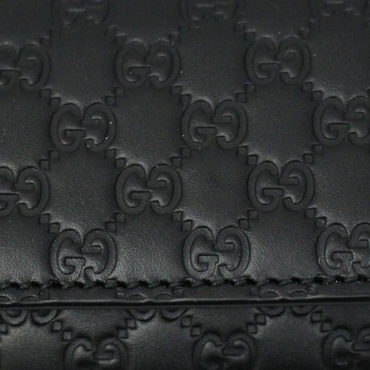 グッチシマ グッチ GUCCI キーケース ブラック レザー GG メンズ