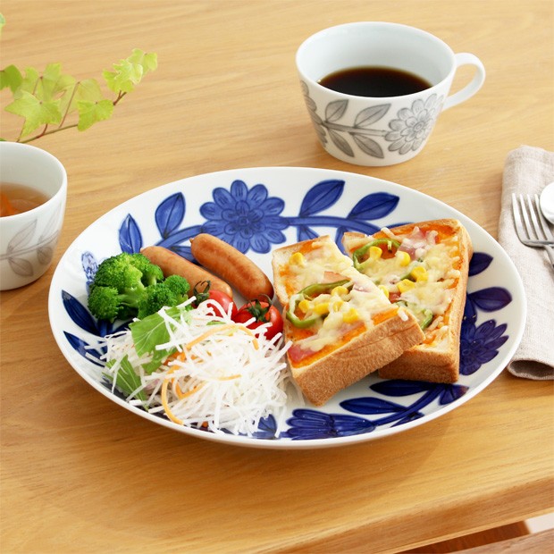 2/11はポイント10倍／ 波佐見焼 西山窯 daisy デイジー プレート 27cm