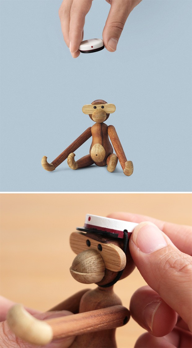 Kay Bojesen カイボイスン モンキー 2匹と帽子 正規品（美品） KAY