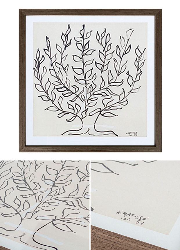 2/11はポイント10倍／ ポスター フレーム付き Le platane S 37.5×37.5