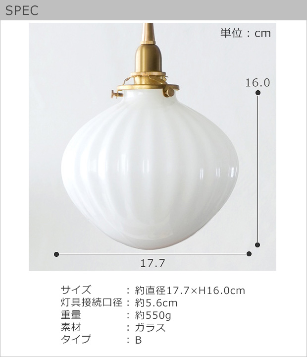 AXCIS（アクシス） ガラスシェード フルクト L ホワイト タイプB 照明