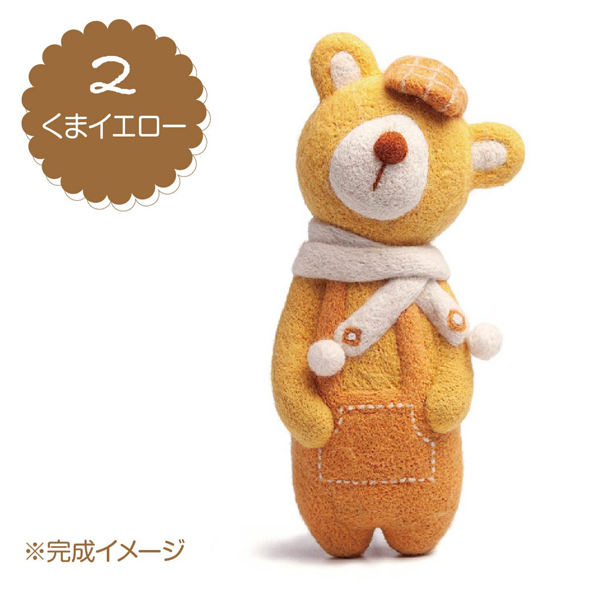 Tiny zoo 作家 羊毛フェルト テディベア ハンドメンド ブタ