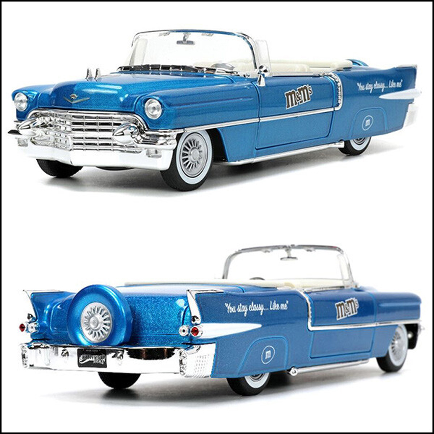 M&M'S レトロミニカー 1/24 JADA TOYS 1956 CADILLAC ELDORADO w/BLUE