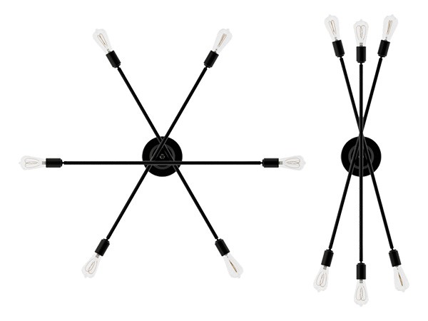 LED電球セット 6灯 リモコン付き シーリングライト CYMRIC（キムリック