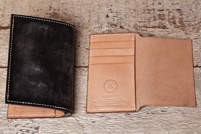 ミドルウォレット用追加カード入れパネル 手作りの革財布 ガイア2096