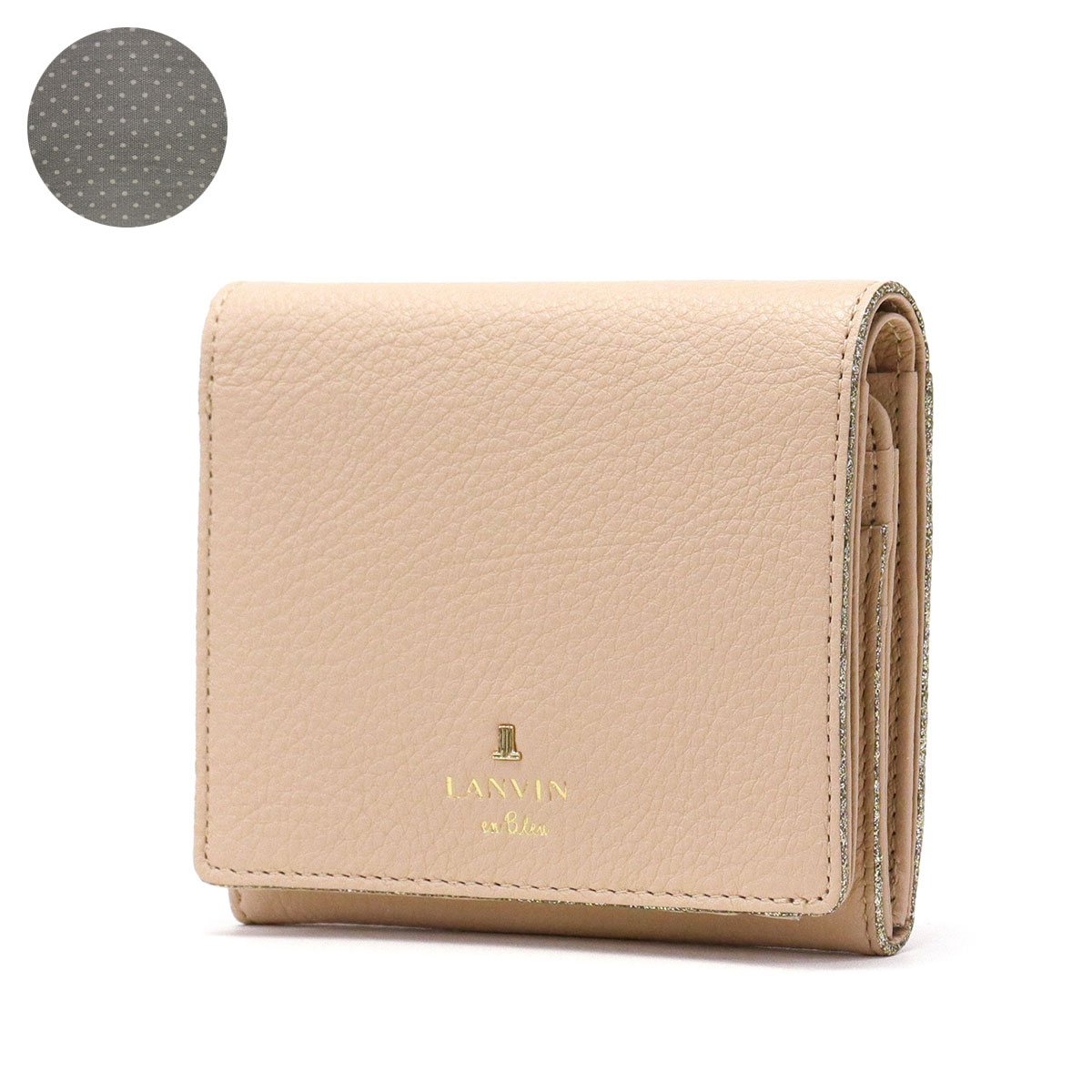 LANVIN en Bleu 最大51%☆2/11限定 ランバンオンブルー 二つ折り財布