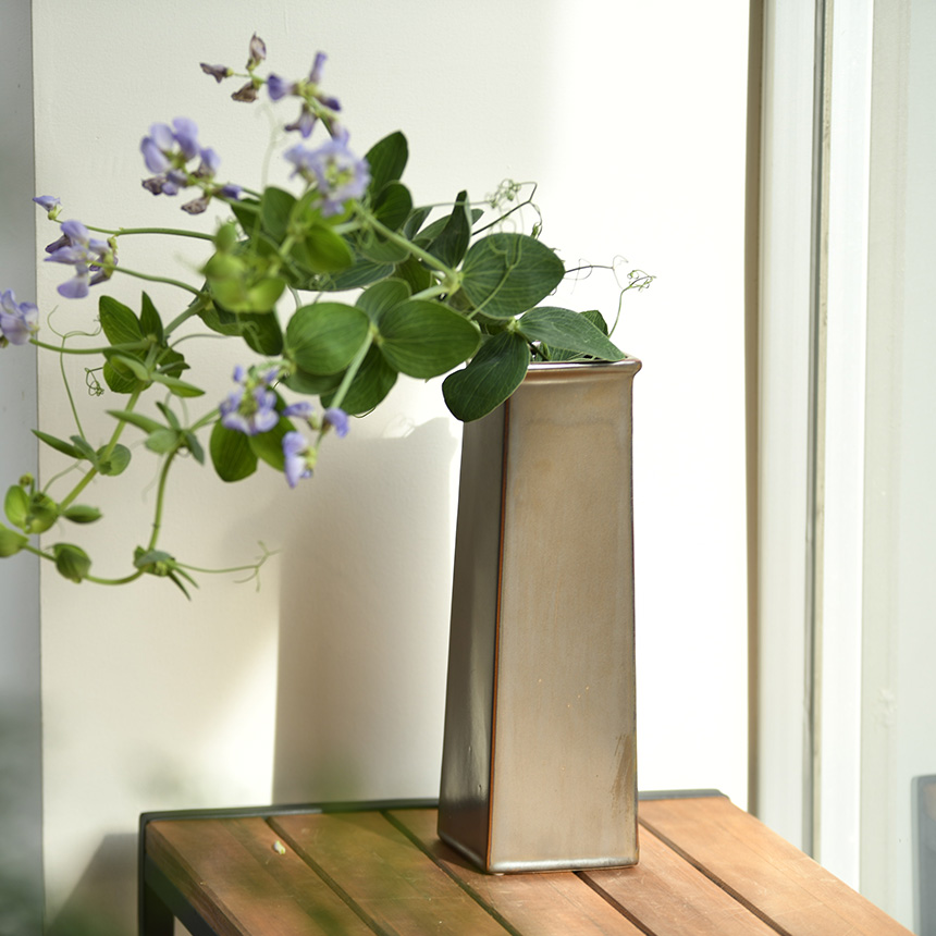 山水画 陶器 花瓶 高さ約30cm 山水画 陶器 花瓶 高さ約30cm