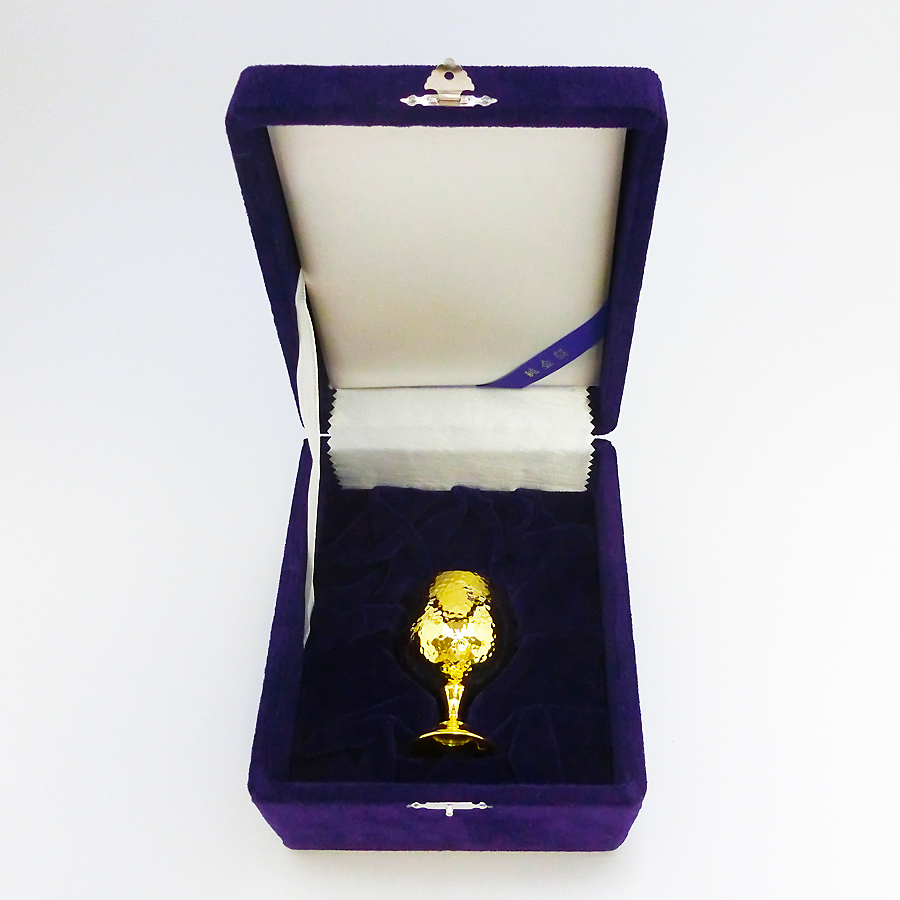 ☆ 銀杯 銀製のブランデーグラス 鎚目模様 酒器☆銀製刻印☆102g