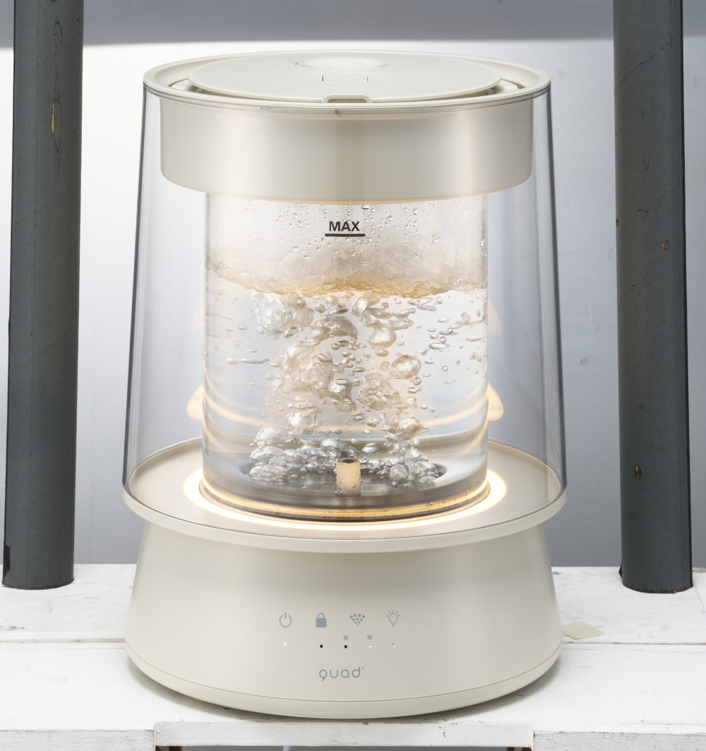 QUADS（クワッズ） 加湿器 スチーム式 グラス GLASS ガラススチーム