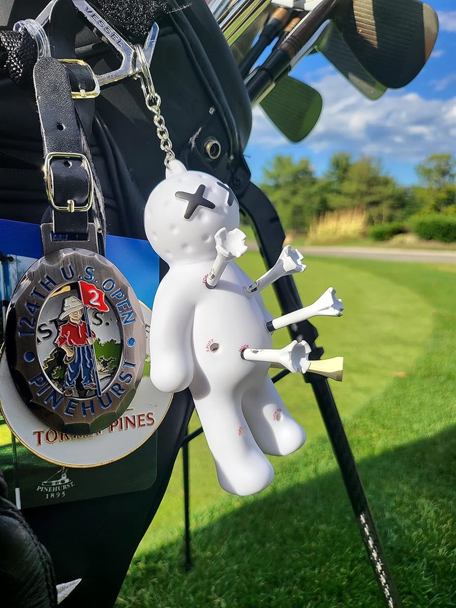 ゴルフボールティーホルダー バッグ用ノベルティキーチェーン