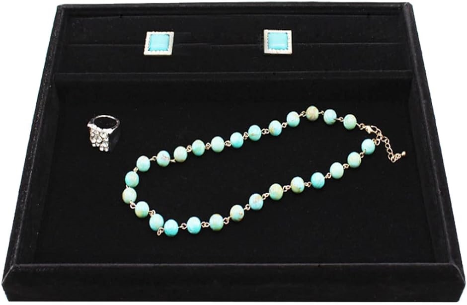 ジュエリートレイ リング溝付 トレー 宝石 接客トレイ 業務用 ベロア