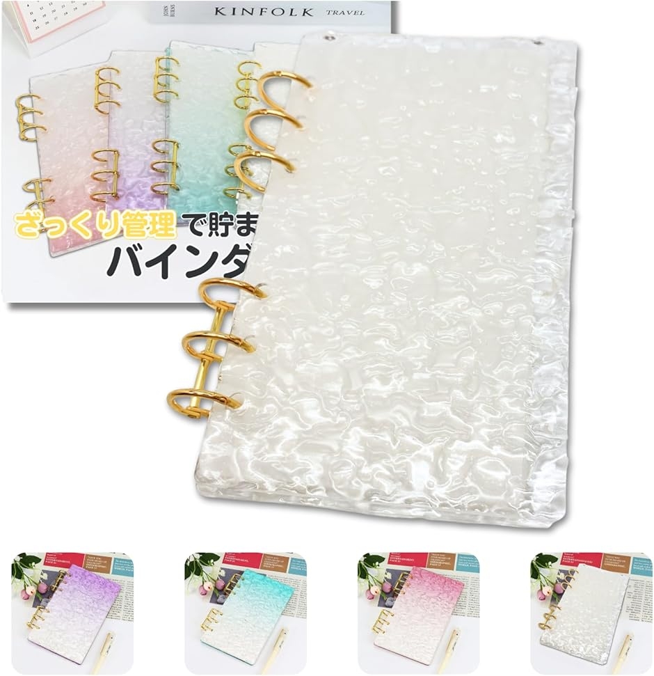 早い者勝ち 韓国 バインダー カバー 貯金 現金管理 リフィル アクリル