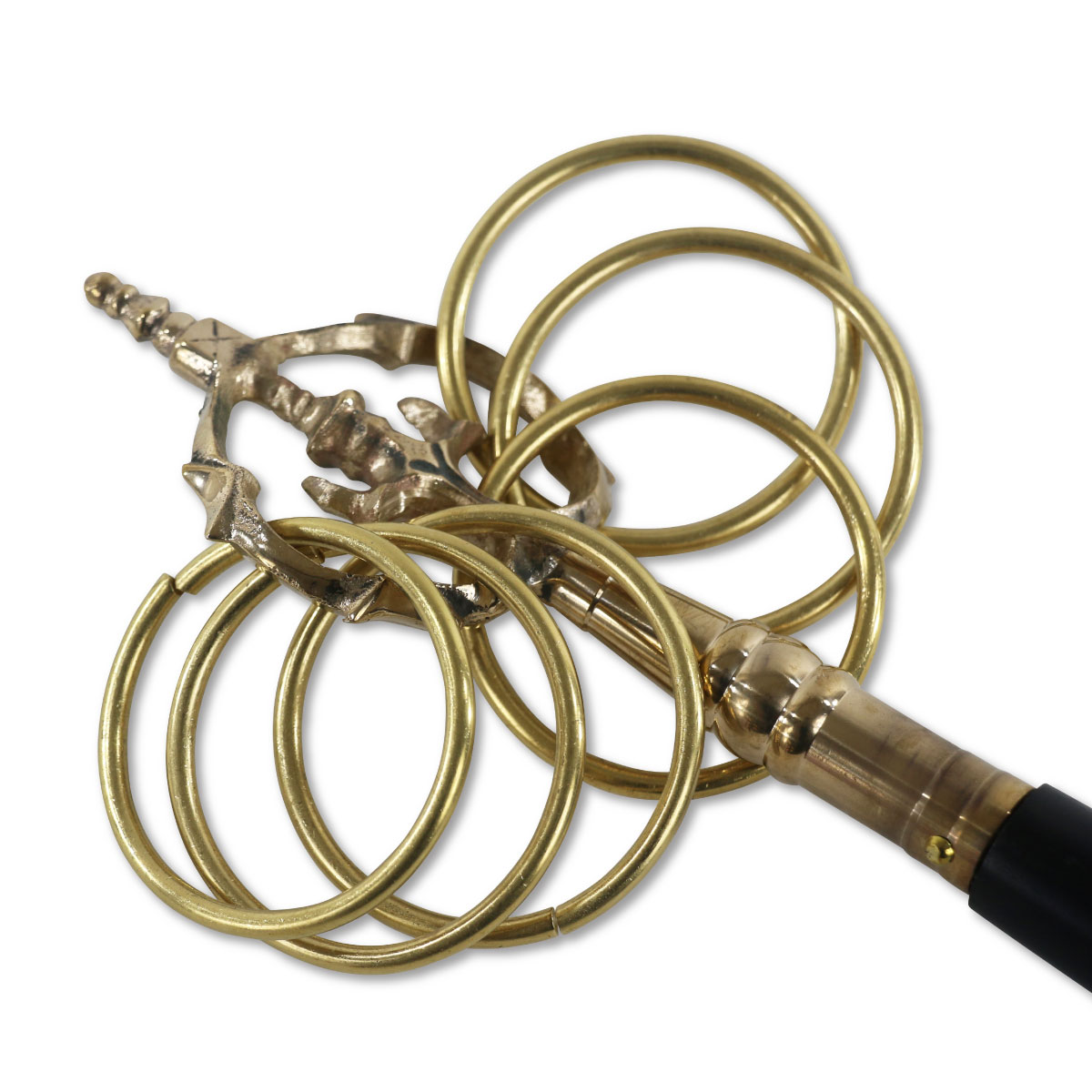 錫杖 手錫杖 六環 36cm 大型 【送料無料】 : 御朱印帳の高野山法徳堂