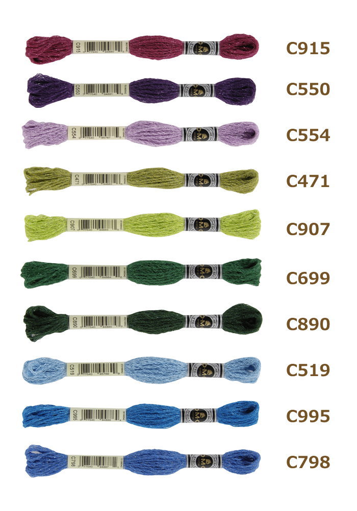 刺しゅう糸 DMC ETOILE エトワール ラメ入り 25番糸 刺繍糸 その2 C915