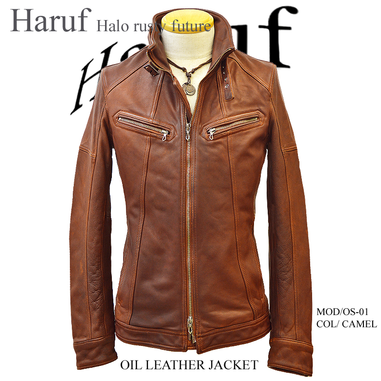Haruf（ハルフ） 革ジャン レザージャケット メンズ 本革 レザー