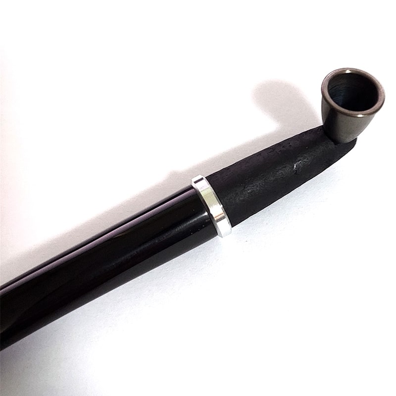 煙管 ブラックシャドウ 真鍮 サンドブラスト 喫煙具 きせる ブラック