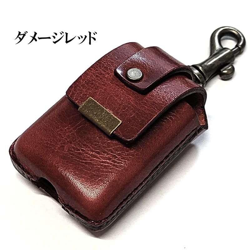 オリジナルデザイン、スマホ、タバコ、ジッポポケット付ホルダー濃紺