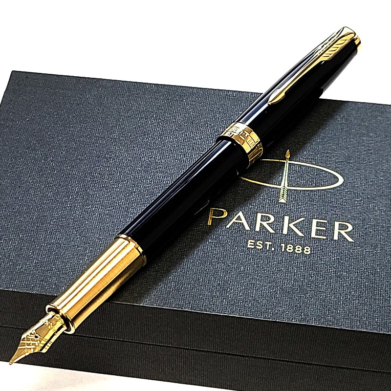 ソネット 万年筆 パーカー ラックブラック ゴールド 美しい ブランド