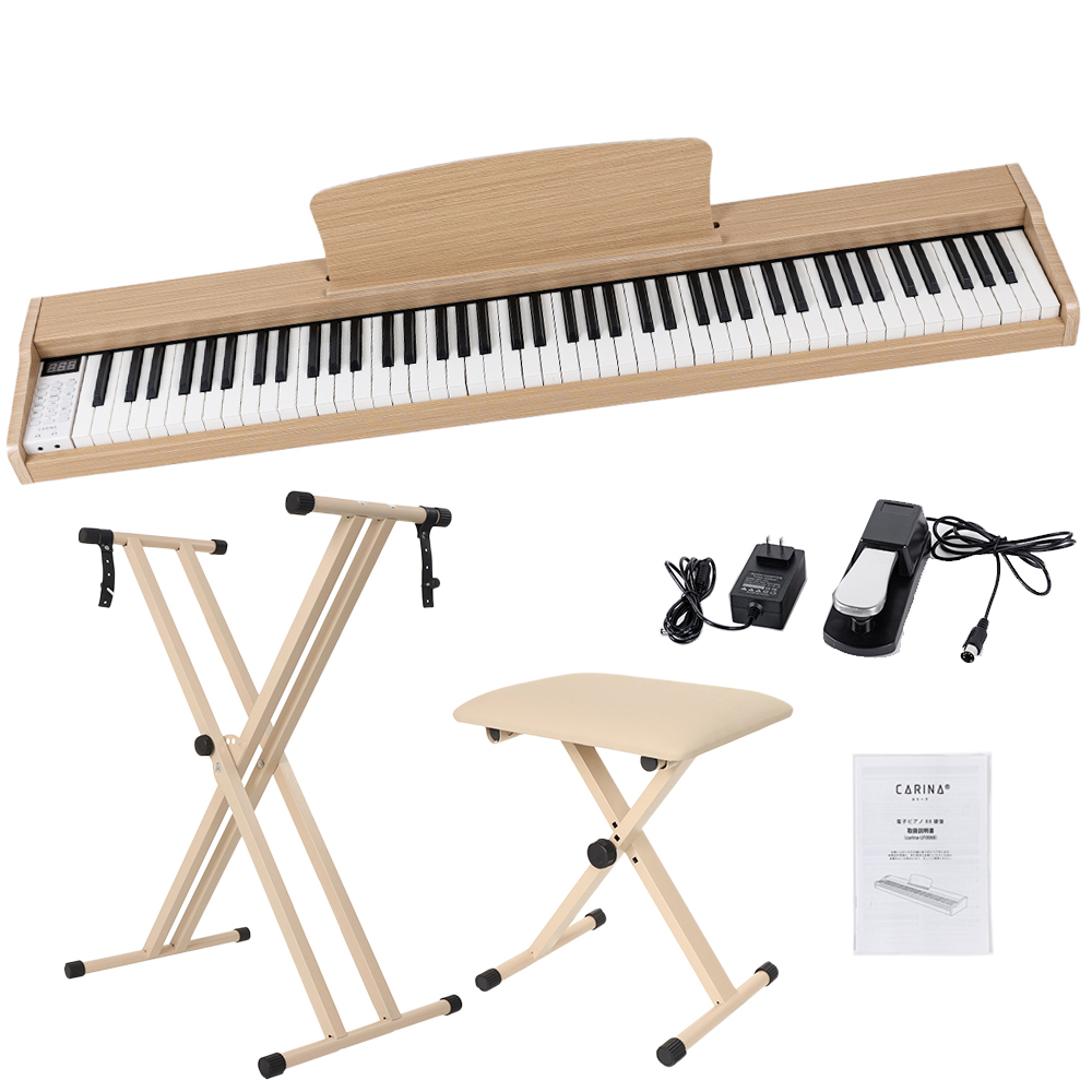 グレー新発売！】電子ピアノ 88鍵盤 スタンド 椅子セット 電子