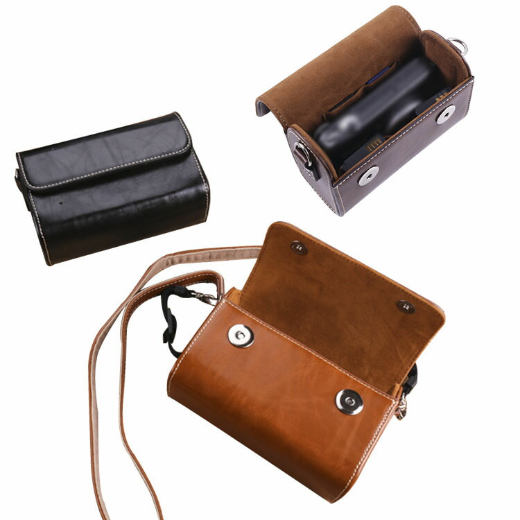 SONY VLOGCAM ZV-1 レザーケース PUレザー調 ストラップ付き カバー