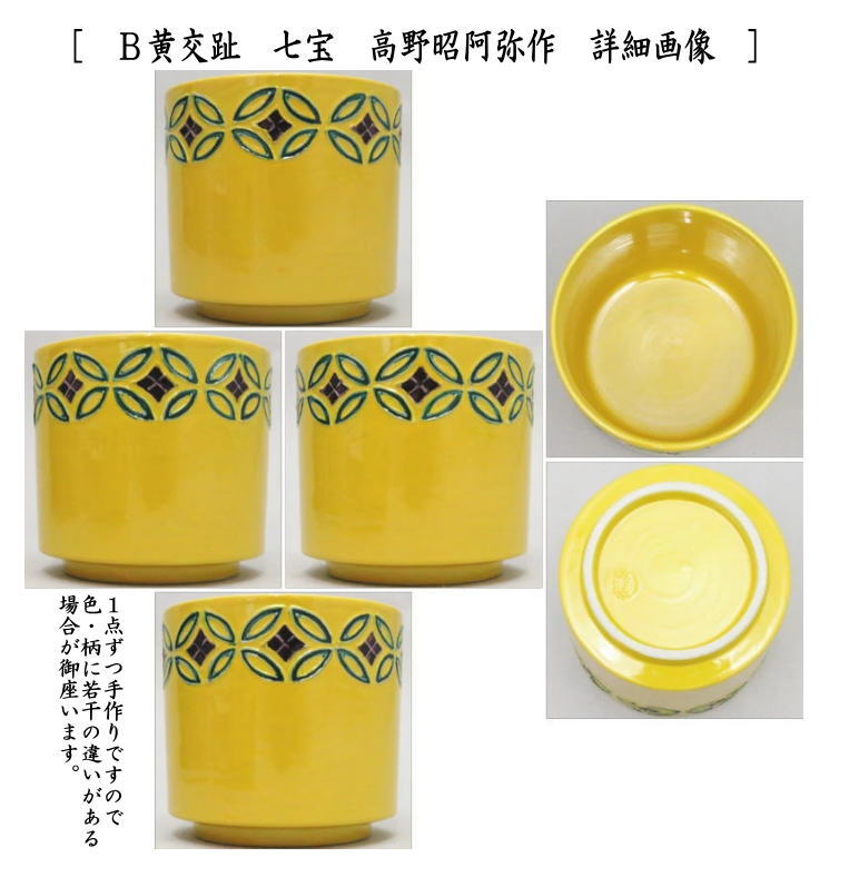 茶道具 煙草盆用道具 莨盆用道具 火入 黄交趾 宝尽くし又は七宝 高野昭