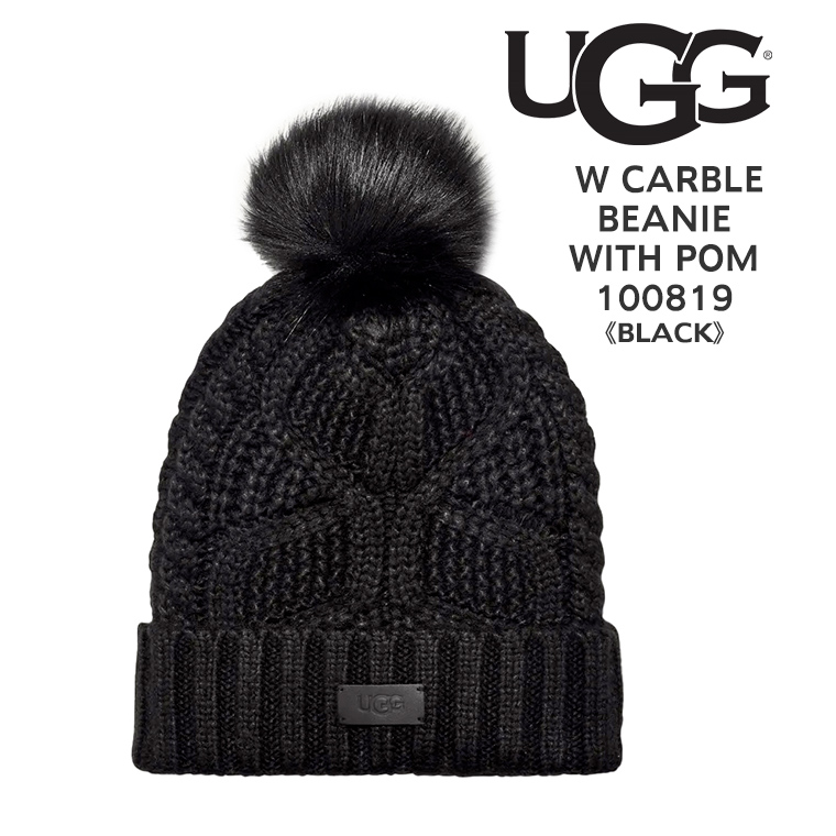UGG（アグ） ニット帽 100819 レディース Cable Beanie With Pom