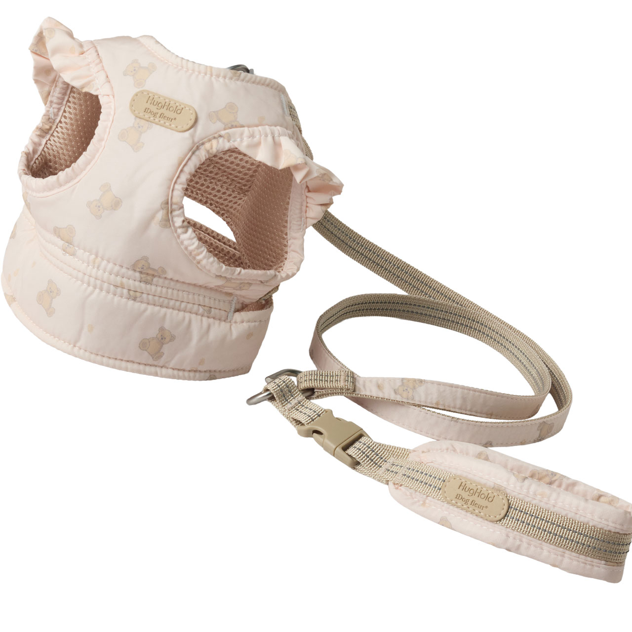 限定色ピンクベージュ✳︎ and hug.✳︎犬ハーネス＆多機能リード 限定