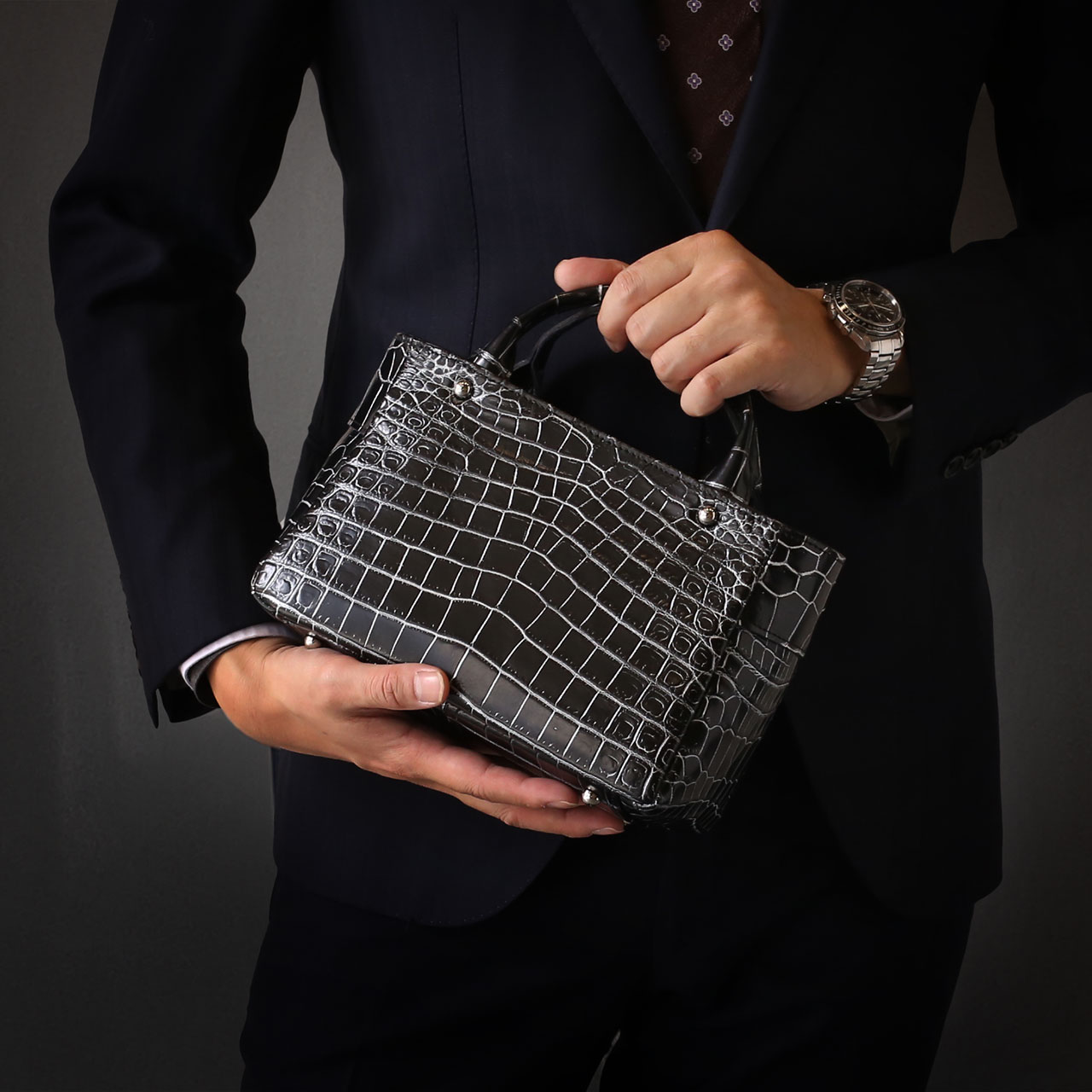 sankyo shokai（三京商会） [5%offクーポン]クロコダイル ミニトート