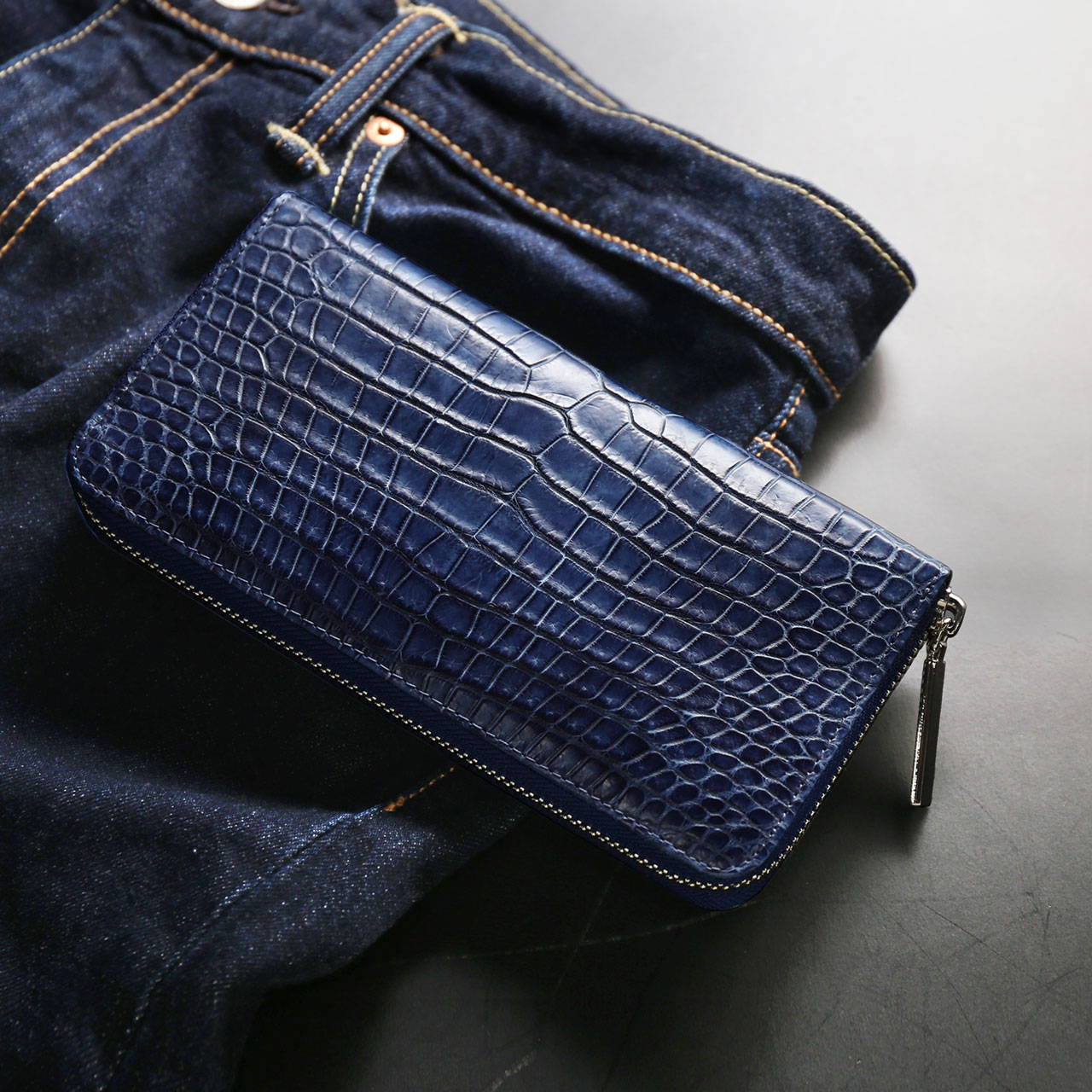 sankyo shokai（三京商会） 藍染 ポロサス 財布 メンズ スモール