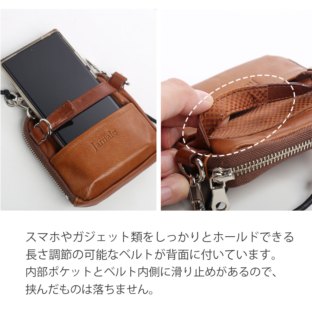 yama様ご売約済】PRIMAPELLE ラムレザージッパーミニウォレット yama様