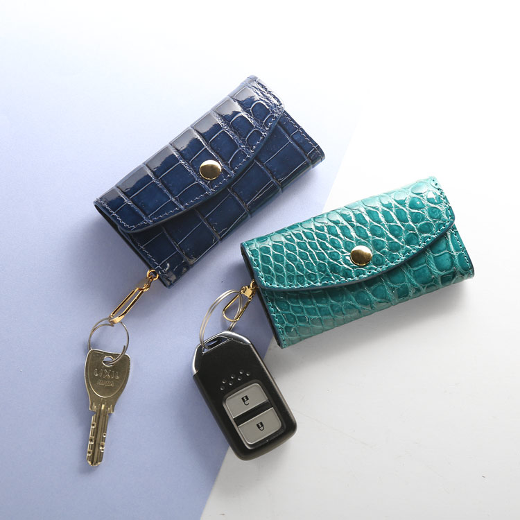 sankyo shokai（三京商会） 日本製 キーケース クロコダイル 6連