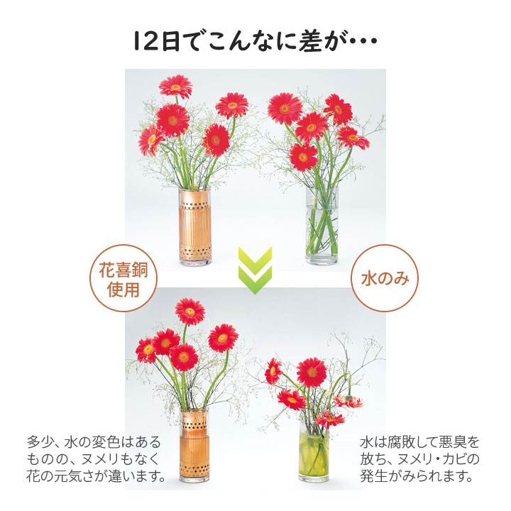 神棚 神具 花立 花瓶 延命 長持ちする 銅イオン 殺菌効果 ヌメリ 臭い