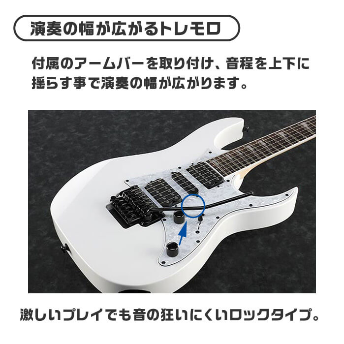 Ibanez（アイバニーズ） エレキギター Ibanez RG350DXZ WH ホワイト