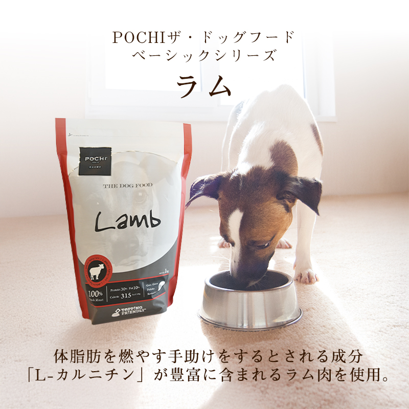 POCHI（ポチ） ザ・ドッグフード ベーシック ラム 3kg ドライフード