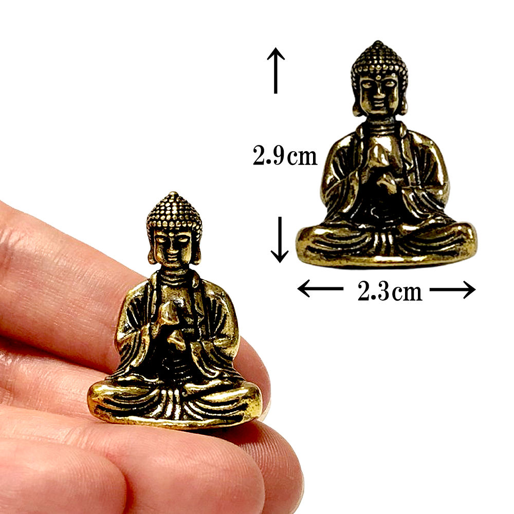 ミニ仏像 お釈迦様 手のひらサイズ 2.9cm 真鍮 仏像 インテリア 黄銅